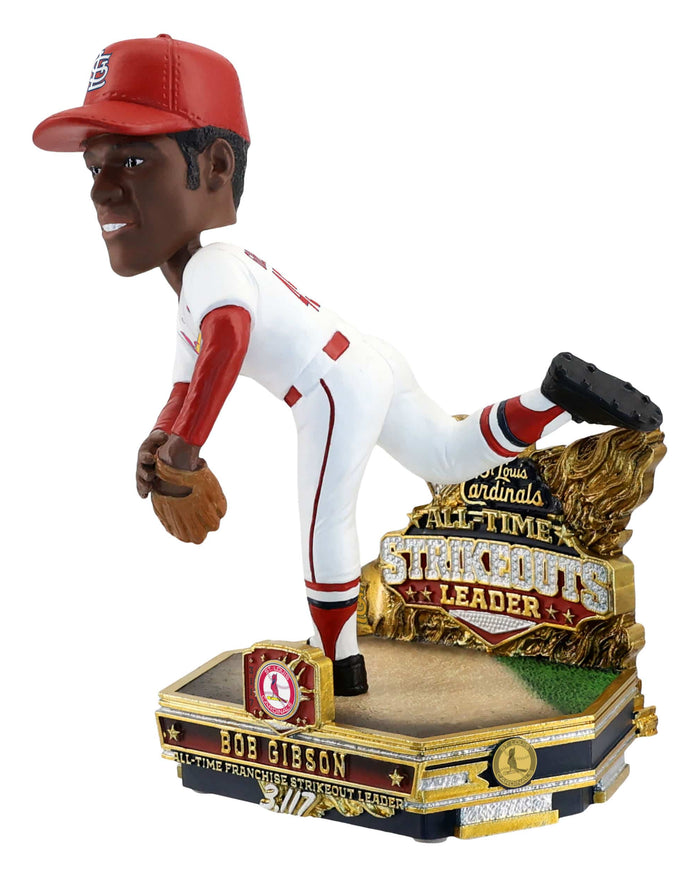Bob Gibson St Louis Cardinals All-Time Franchise Strikeouts Leader Bobblehead FOCO - FOCO.com
