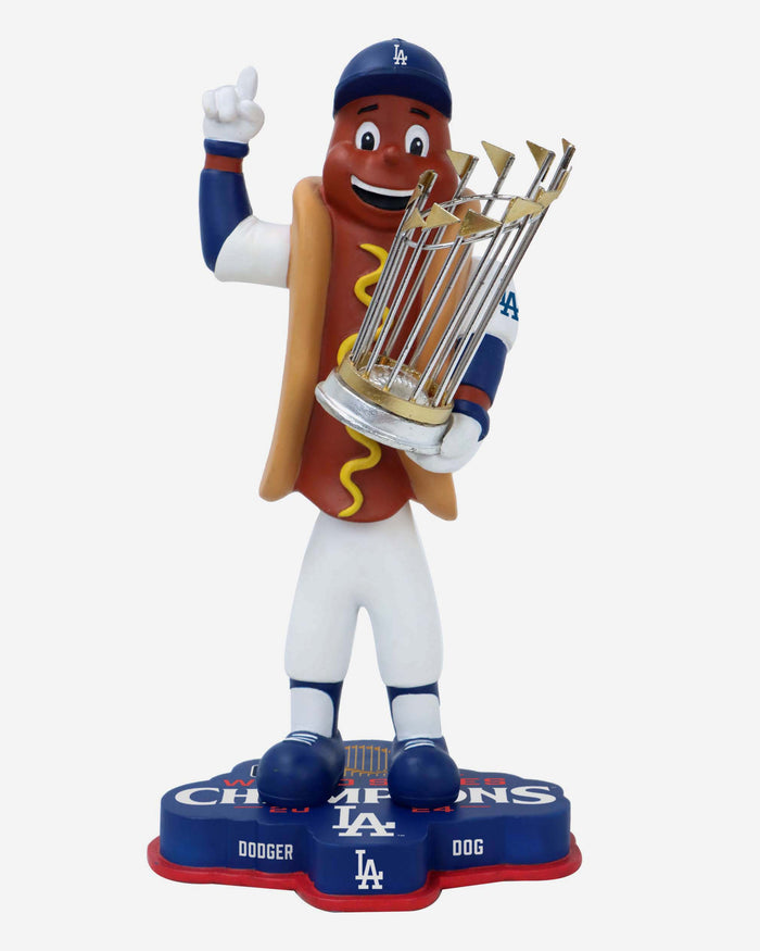 Dodger Dog Los Angeles Dodgers 2024 World Series Champions Mascot Bobblehead FOCO - FOCO.com