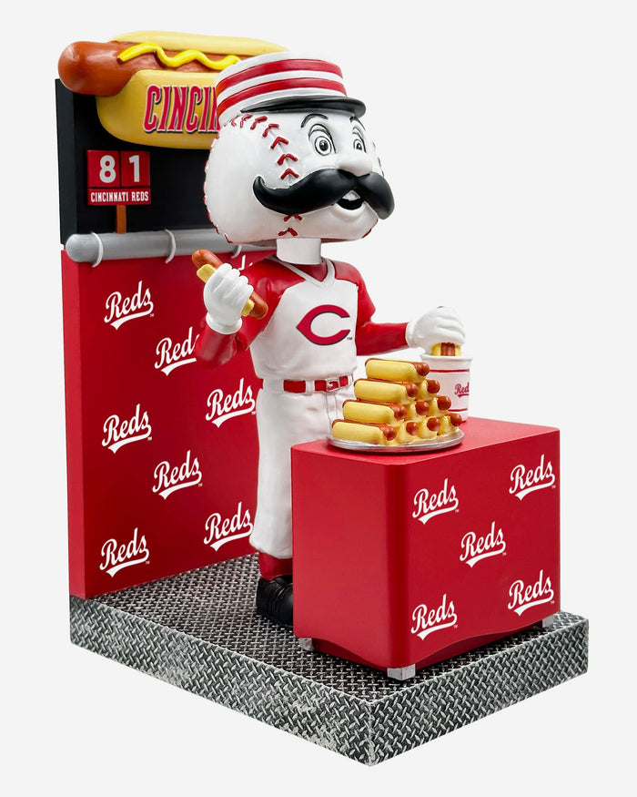 Mr Redlegs Cincinnati Reds Hot Dog Eating Contest Mascot Bobblehead FOCO - FOCO.com