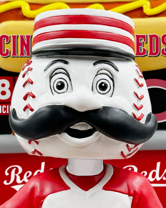 Mr Redlegs Cincinnati Reds Hot Dog Eating Contest Mascot Bobblehead FOCO - FOCO.com