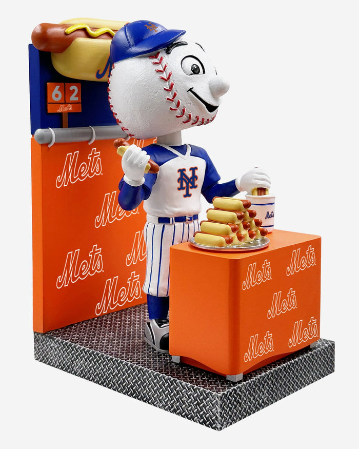 Mr Met New York Mets Hot Dog Eating Contest Mascot Bobblehead FOCO - FOCO.com