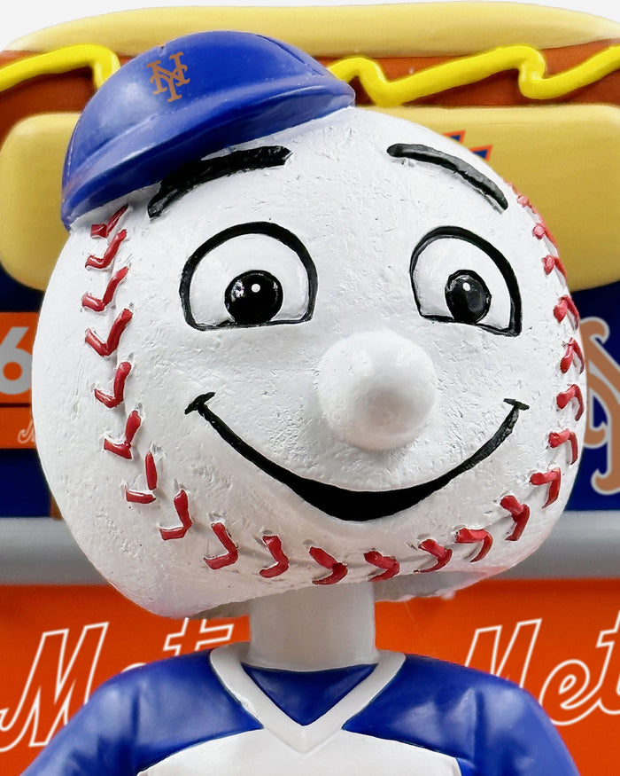 Mr Met New York Mets Hot Dog Eating Contest Mascot Bobblehead FOCO - FOCO.com