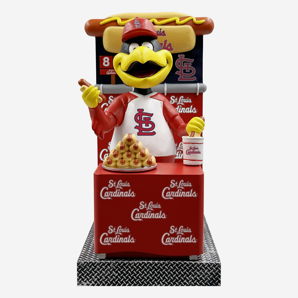 Fredbird St Louis Cardinals Hot Dog Eating Contest Mascot Bobblehead FOCO - FOCO.com