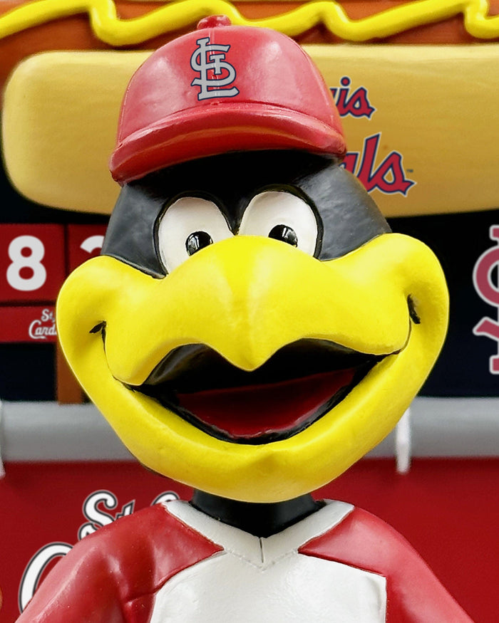 Fredbird St Louis Cardinals Hot Dog Eating Contest Mascot Bobblehead FOCO - FOCO.com