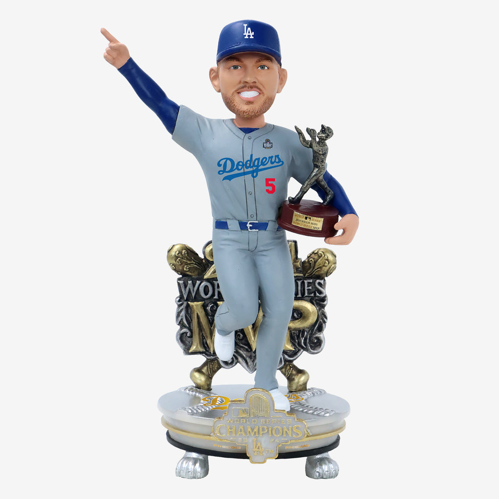 Freddie Freeman Los Angeles Dodgers 2024 World Series Champions MVP Celebration Bobblehead FOCO - FOCO.com