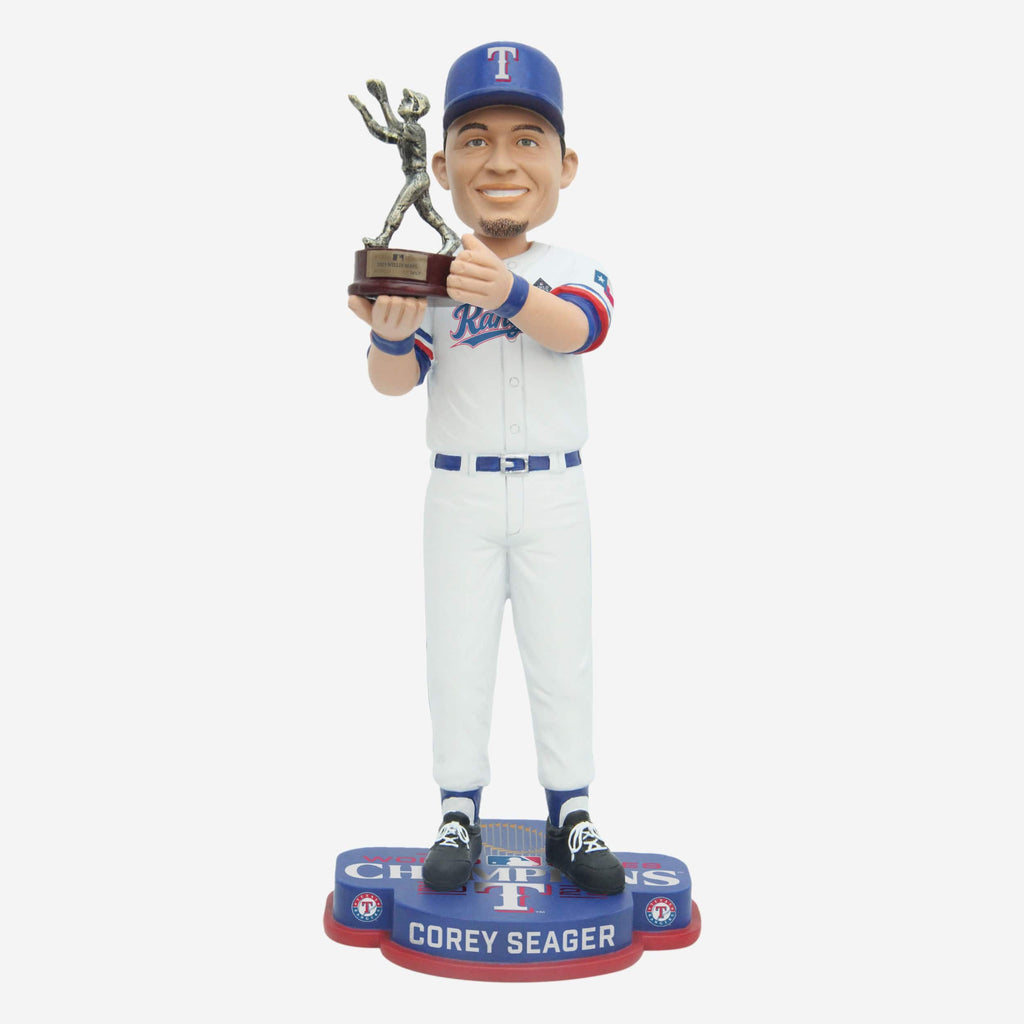 Corey Seager Texas Rangers 2023 World Series Champions MVP Bobblehead FOCO - FOCO.com