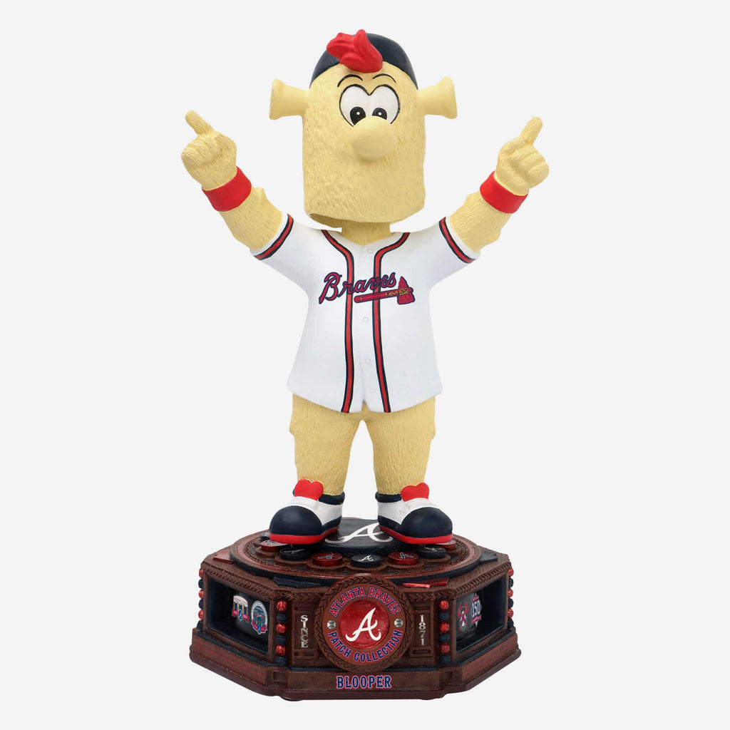 Blooper Atlanta Braves Patch Collection Mascot Bobblehead FOCO - FOCO.com