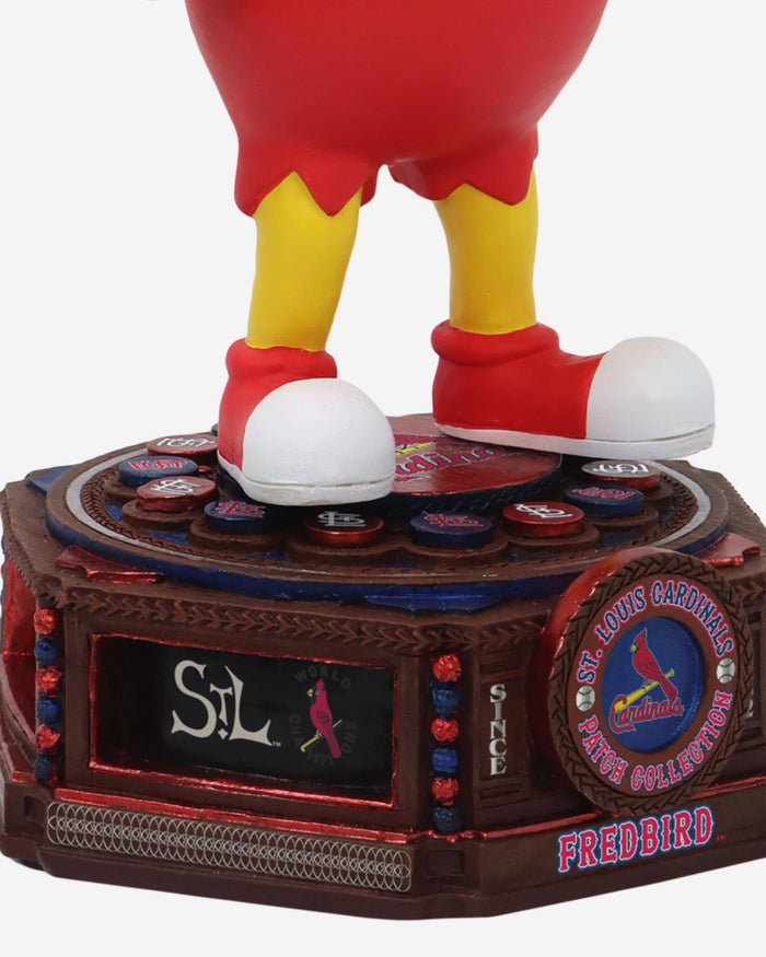 Fredbird St Louis Cardinals Patch Collection Mascot Bobblehead FOCO - FOCO.com