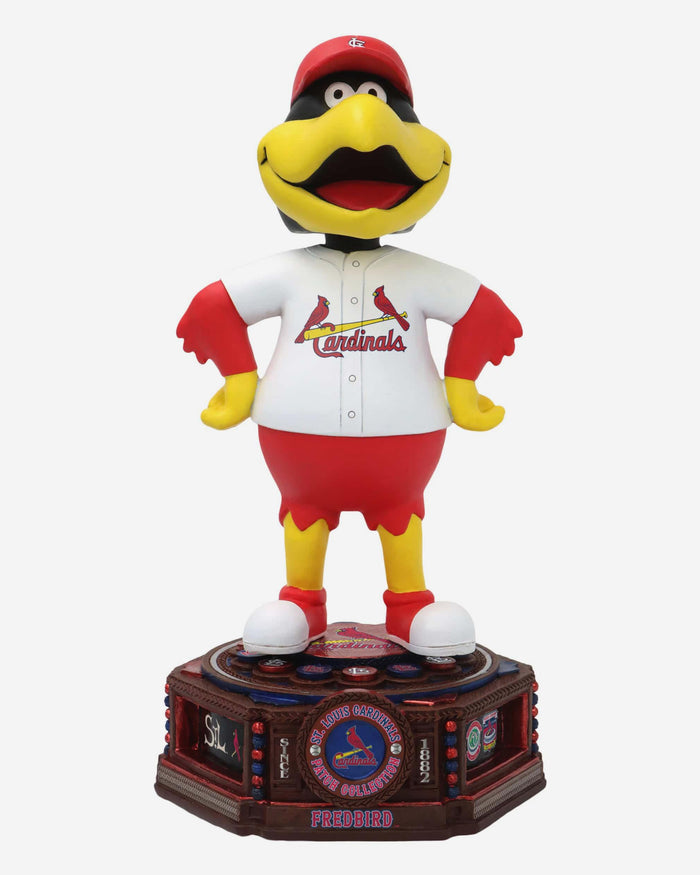 Fredbird St Louis Cardinals Patch Collection Mascot Bobblehead FOCO - FOCO.com