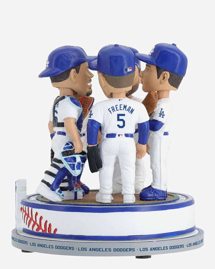 Los Angeles Dodgers Mound Visit Spinner Mini Bobblehead Scene FOCO - FOCO.com