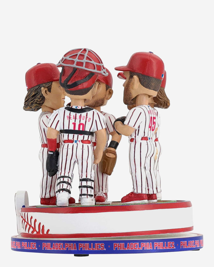 Philadelphia Phillies Mound Visit Spinner Mini Bobblehead Scene FOCO - FOCO.com