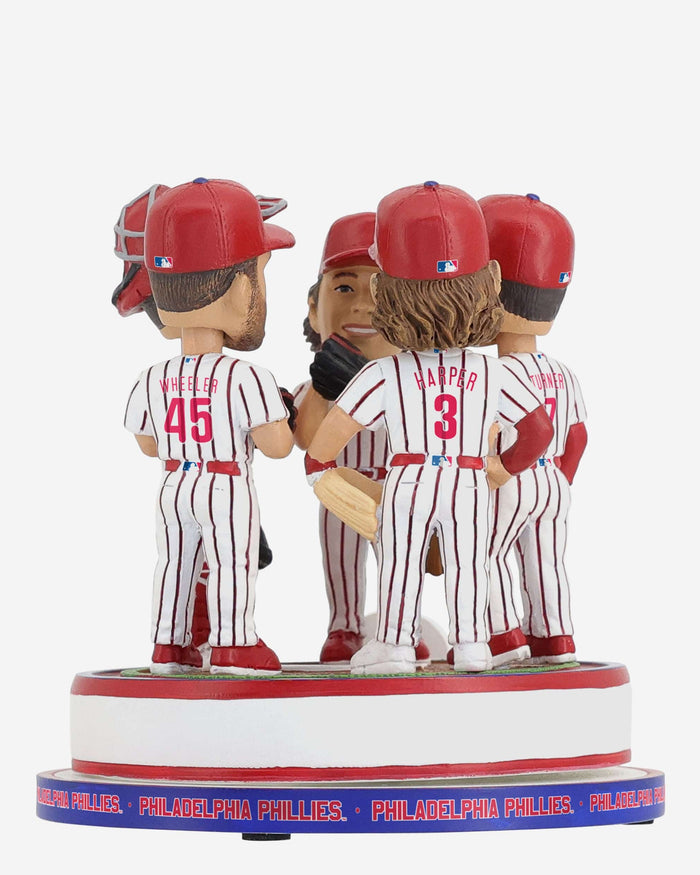 Philadelphia Phillies Mound Visit Spinner Mini Bobblehead Scene FOCO - FOCO.com