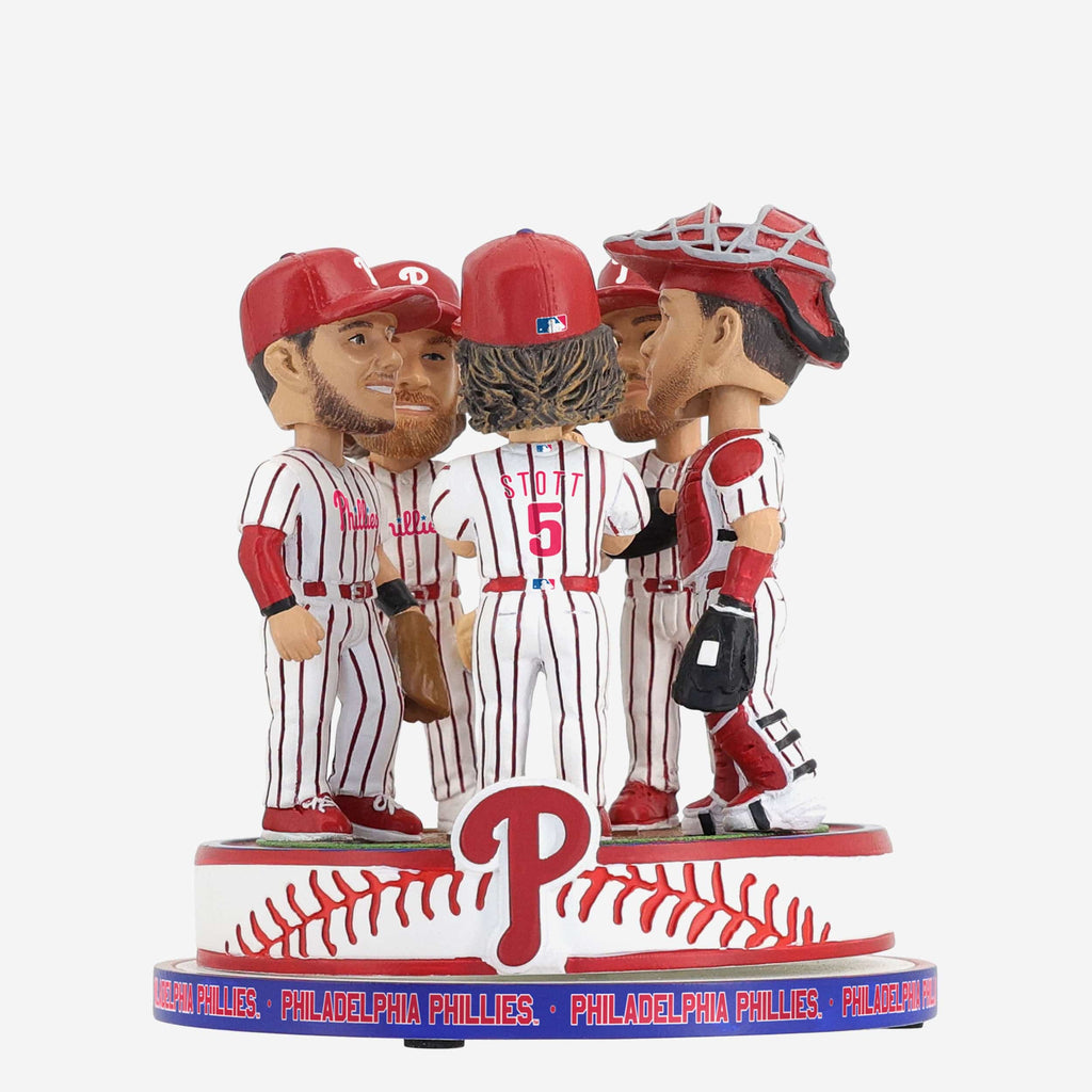 Philadelphia Phillies Mound Visit Spinner Mini Bobblehead Scene FOCO - FOCO.com