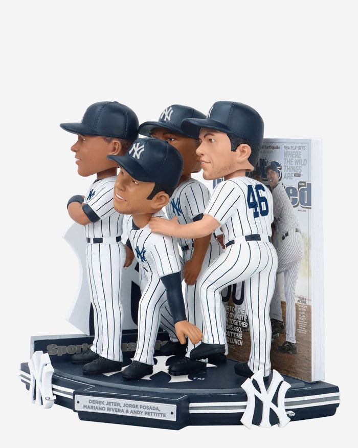 Derek Jeter & Jorge Posada & Mariano Rivera & Andy Pettitte New York Yankees The Core Four Sports Illustrated Cover Bobblehead FOCO - FOCO.com