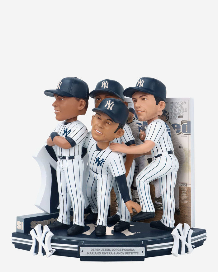 Derek Jeter & Jorge Posada & Mariano Rivera & Andy Pettitte New York Yankees The Core Four Sports Illustrated Cover Bobblehead FOCO - FOCO.com