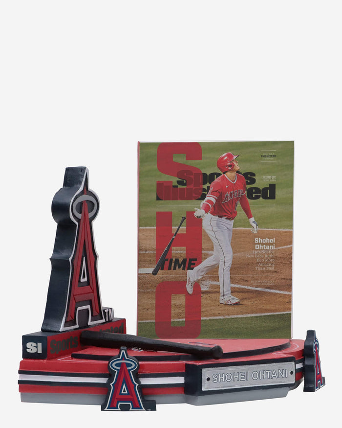 Shohei Ohtani Los Angeles Angels Hitting Sports Illustrated Cover Bobblehead FOCO - FOCO.com