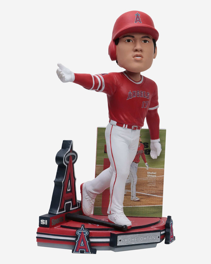 Shohei Ohtani Los Angeles Angels Hitting Sports Illustrated Cover Bobblehead FOCO - FOCO.com