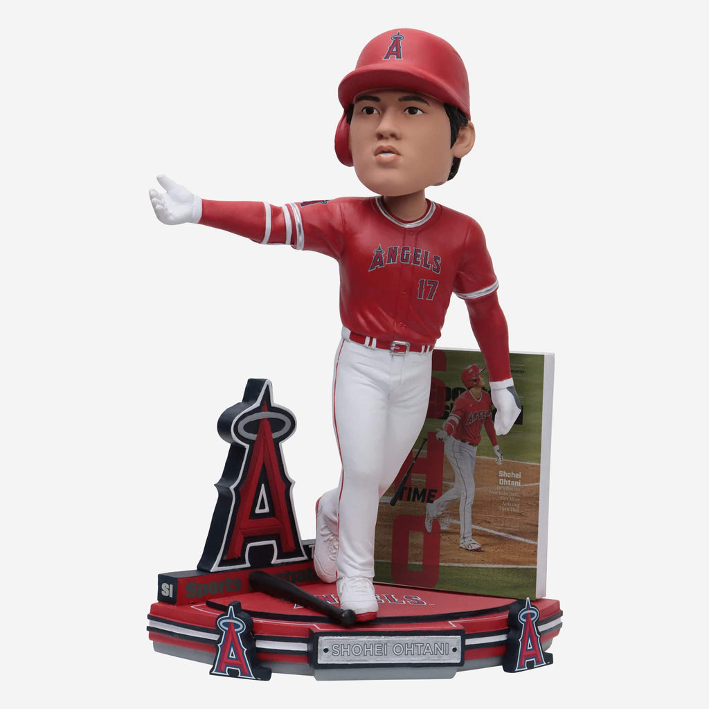 Shohei Ohtani Los Angeles Angels Hitting Sports Illustrated Cover Bobblehead FOCO - FOCO.com