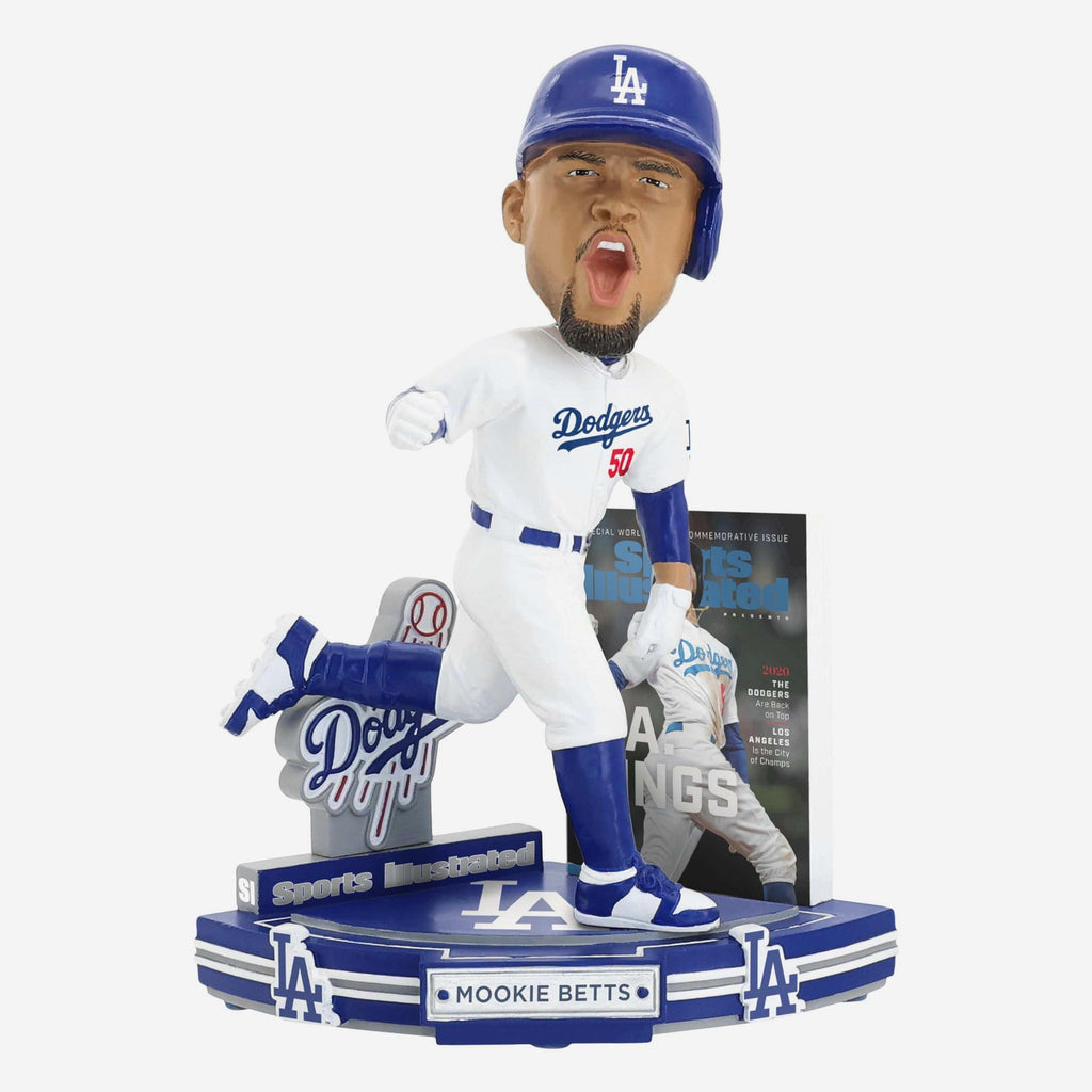 Mookie Betts Los Angeles Dodgers LA Kings 2020 World Series Commemorative Sports Illustrated Cover Bobblehead FOCO - FOCO.com
