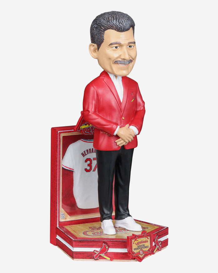 Keith Hernandez St Louis Cardinals Red Jacket Bobblehead FOCO - FOCO.com