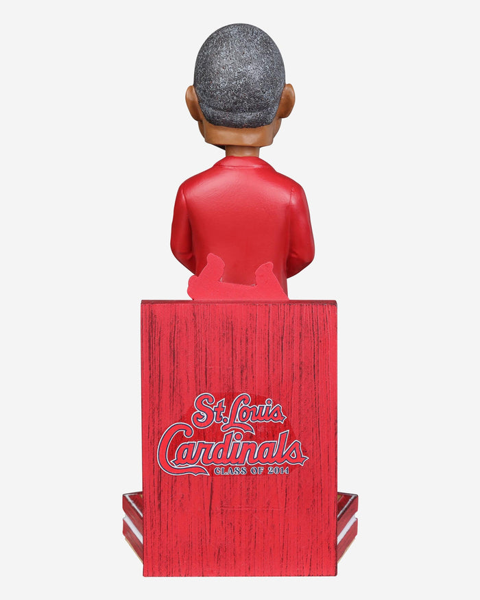 Ozzie Smith St Louis Cardinals Red Jacket Bobblehead FOCO - FOCO.com