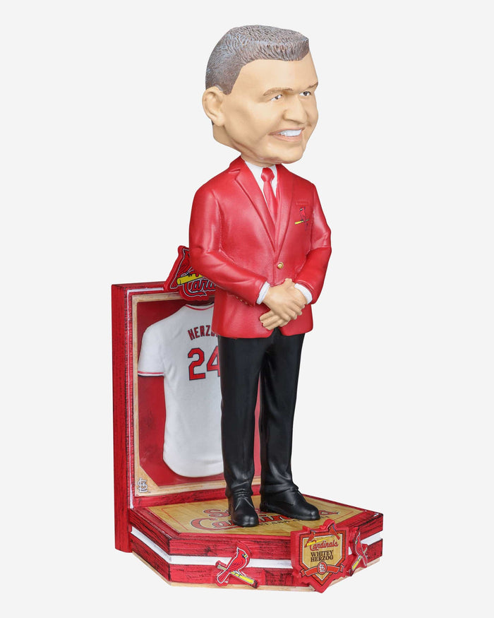 Whitey Herzog St Louis Cardinals Red Jacket Bobblehead FOCO - FOCO.com