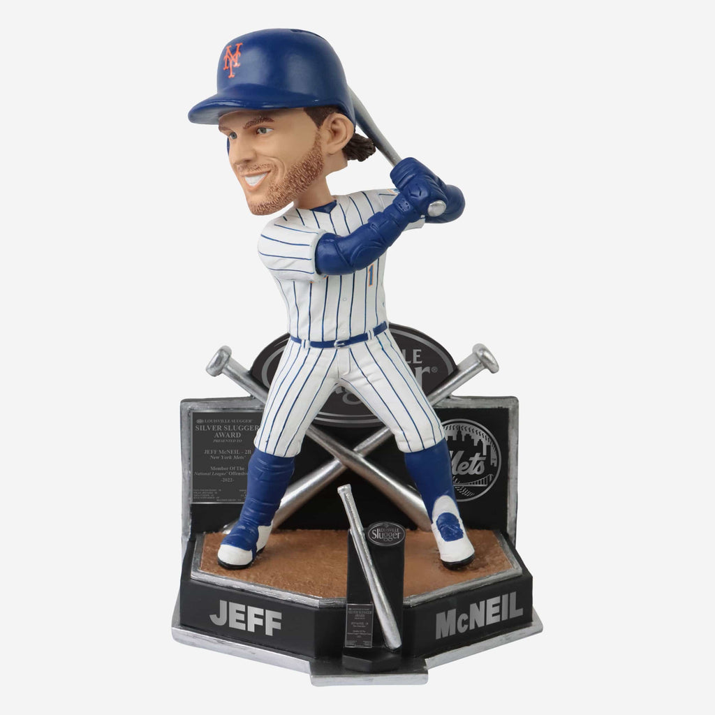 Jeff McNeil New York Mets 2022 Silver Slugger Bobblehead FOCO - FOCO.com