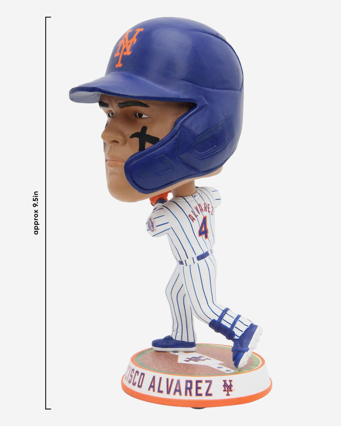 Francisco Alvarez New York Mets Field Stripe Bighead Bobblehead FOCO - FOCO.com