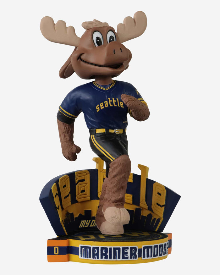 Mariner Moose Seattle Mariners 2023 City Connect Mascot Bobblehead FOCO - FOCO.com