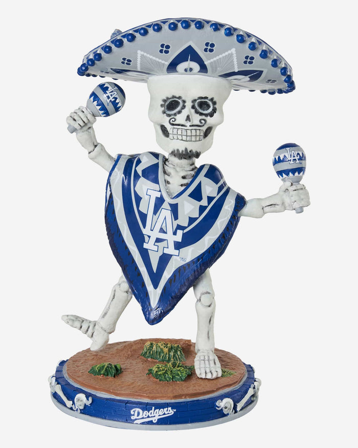 Los Angeles Dodgers Calavera Glow in the Dark Bobblehead FOCO - FOCO.com