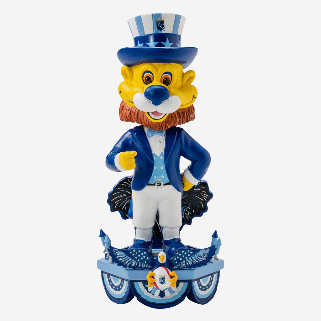 Sluggerrr Kansas City Royals Americana Mascot Bobblehead FOCO - FOCO.com