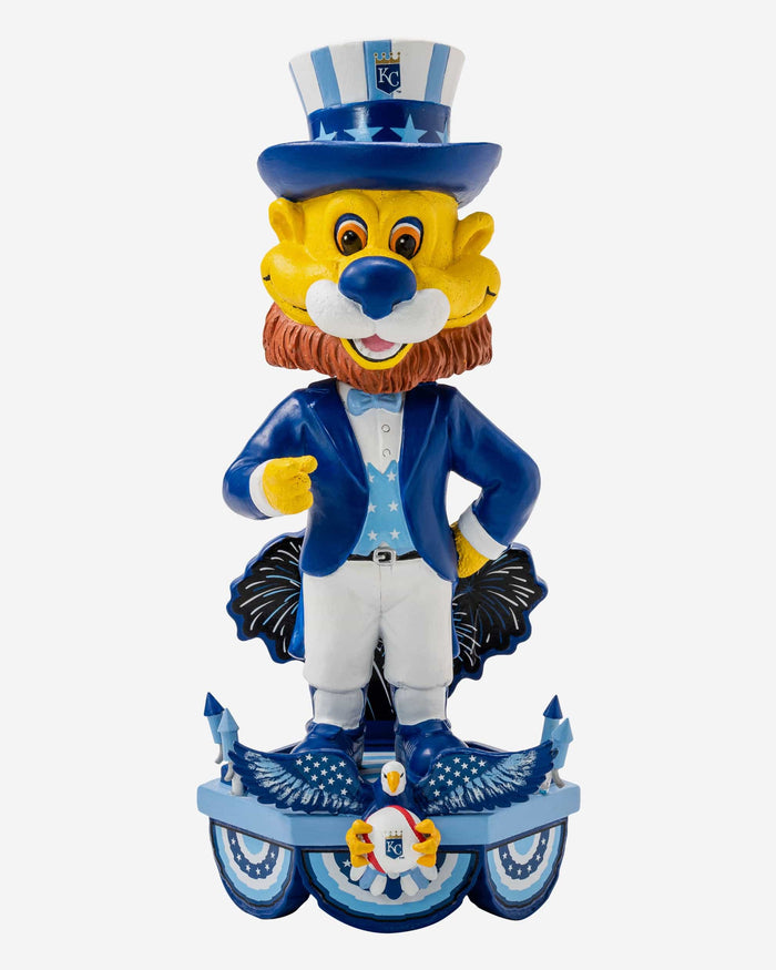 Sluggerrr Kansas City Royals Americana Mascot Bobblehead FOCO - FOCO.com