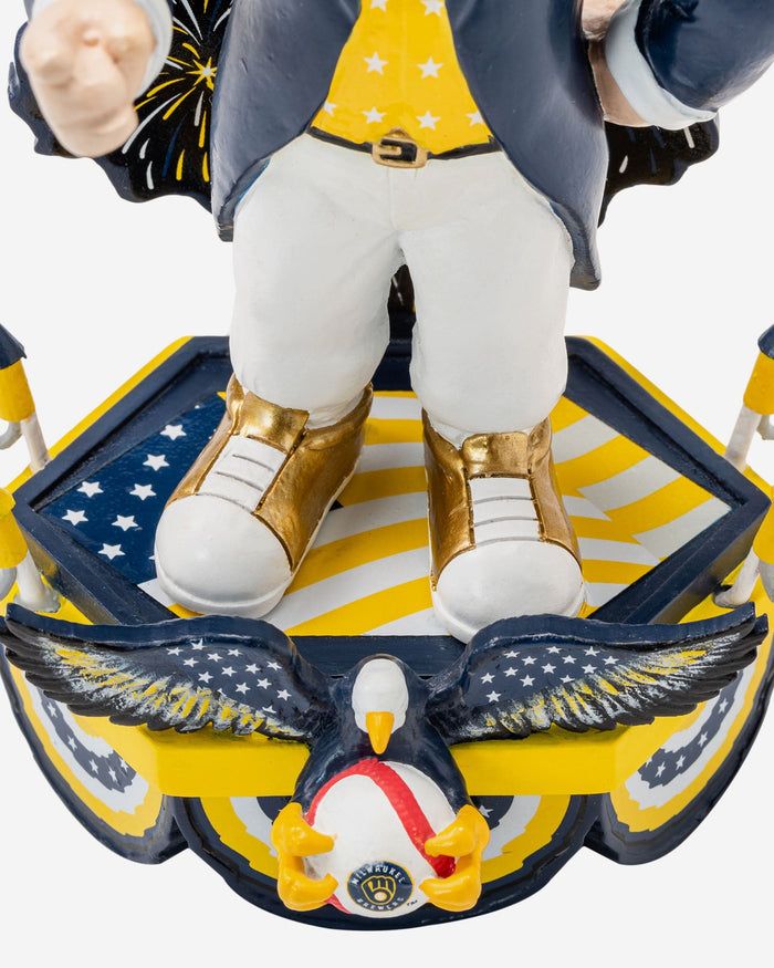 Bernie Brewer Milwaukee Brewers Americana Mascot Bobblehead FOCO - FOCO.com