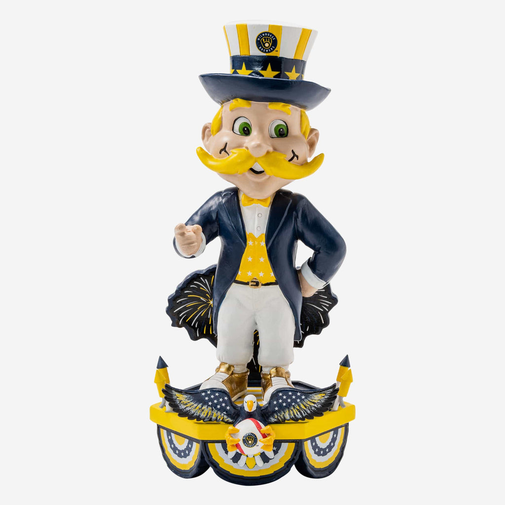 Bernie Brewer Milwaukee Brewers Americana Mascot Bobblehead FOCO - FOCO.com