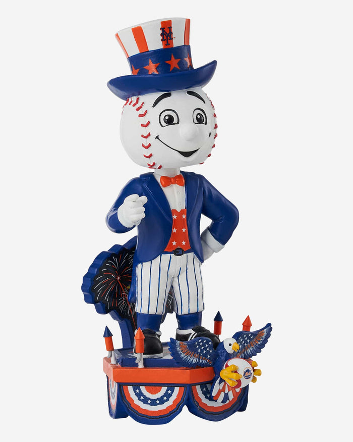 Mr Met New York Mets Americana Mascot Bobblehead FOCO - FOCO.com