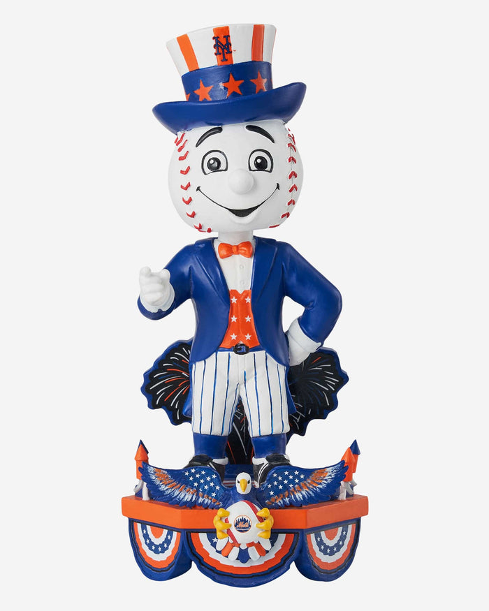 Mr Met New York Mets Americana Mascot Bobblehead FOCO - FOCO.com