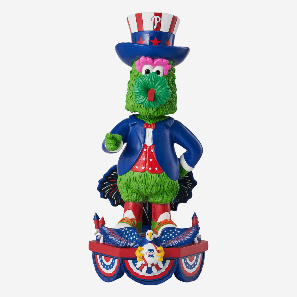 Phillie Phanatic Philadelphia Phillies Americana Mascot Bobblehead FOCO - FOCO.com