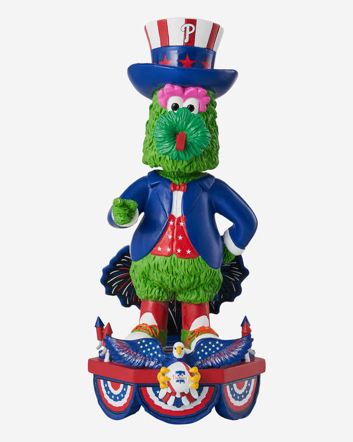 Phillie Phanatic Philadelphia Phillies Americana Mascot Bobblehead FOCO - FOCO.com