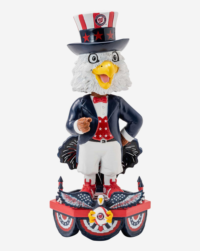 Screech Washington Nationals Americana Mascot Bobblehead FOCO - FOCO.com