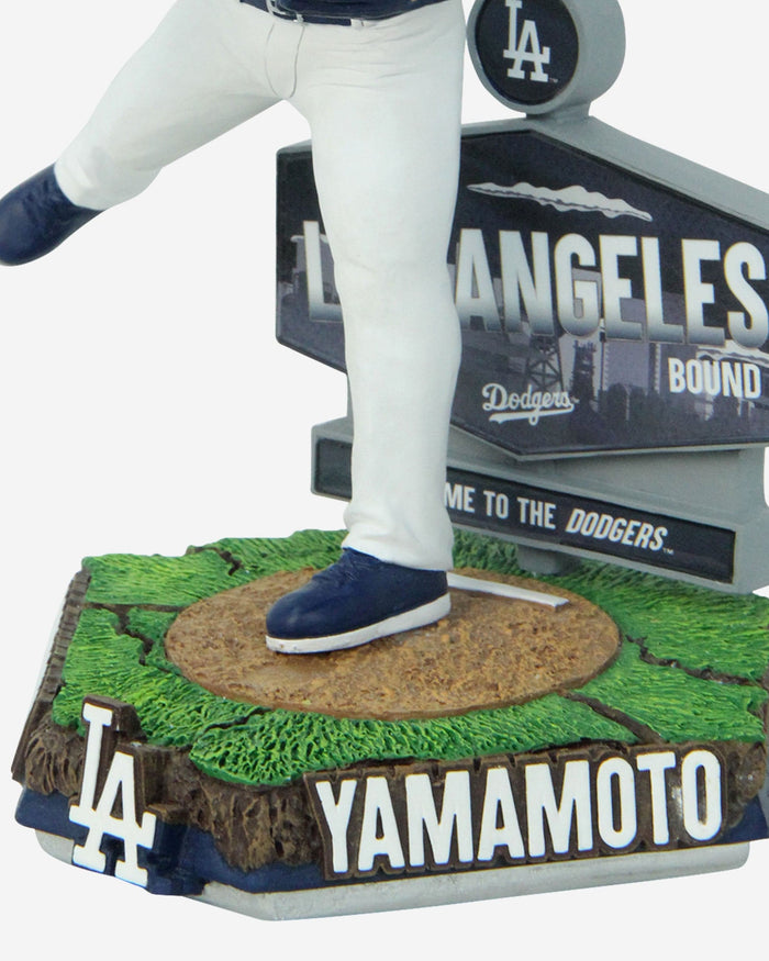 Yoshinobu Yamamoto Los Angeles Dodgers LA-Bound Bobblehead FOCO - FOCO.com