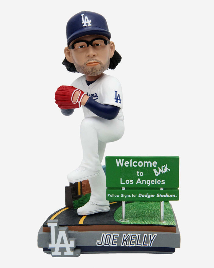 Joe Kelly Los Angeles Dodgers Pouty Face Welcome Back Next Stop Bobblehead FOCO - FOCO.com