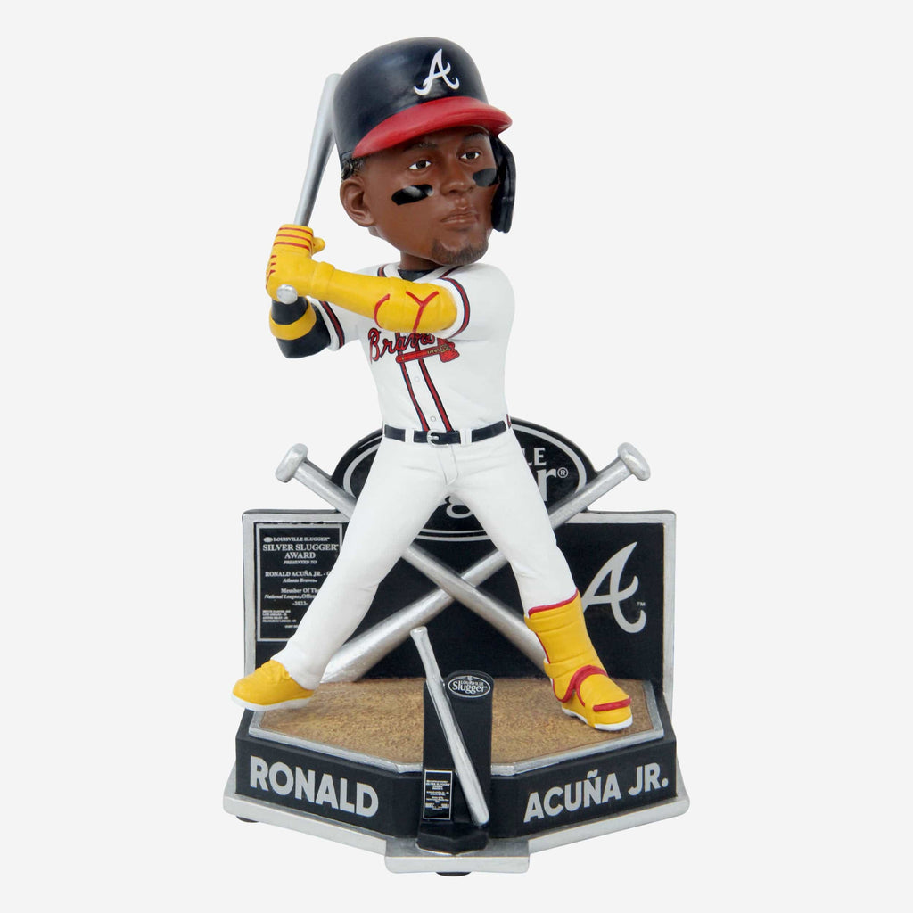 Ronald Acuna Jr Atlanta Braves 2023 Silver Slugger Bobblehead FOCO - FOCO.com
