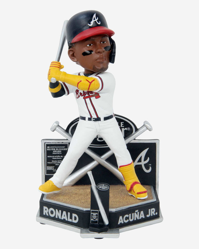 Ronald Acuna Jr Atlanta Braves 2023 Silver Slugger Bobblehead FOCO - FOCO.com