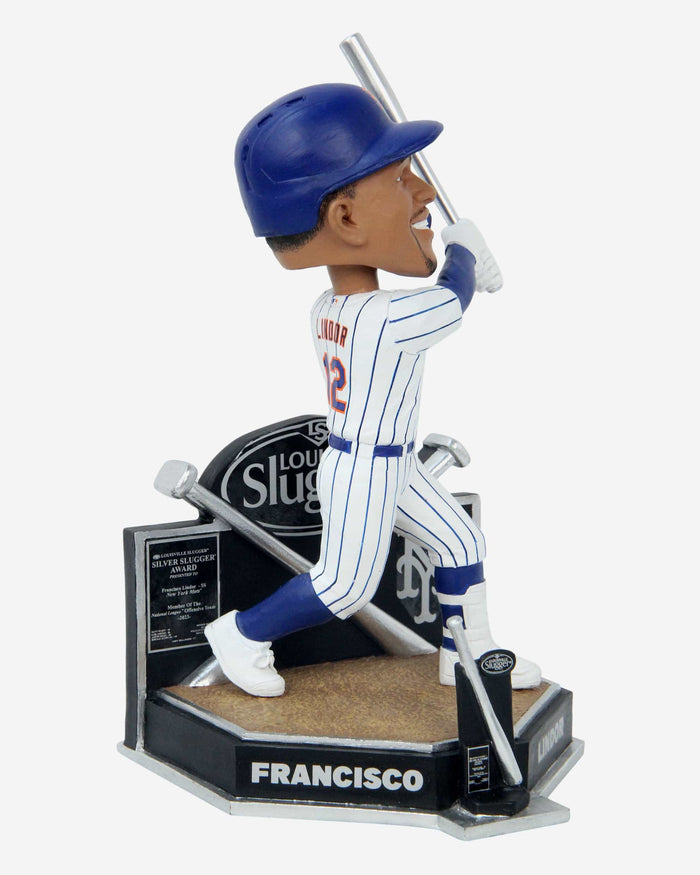 Francisco Lindor New York Mets 2023 Silver Slugger Bobblehead FOCO - FOCO.com