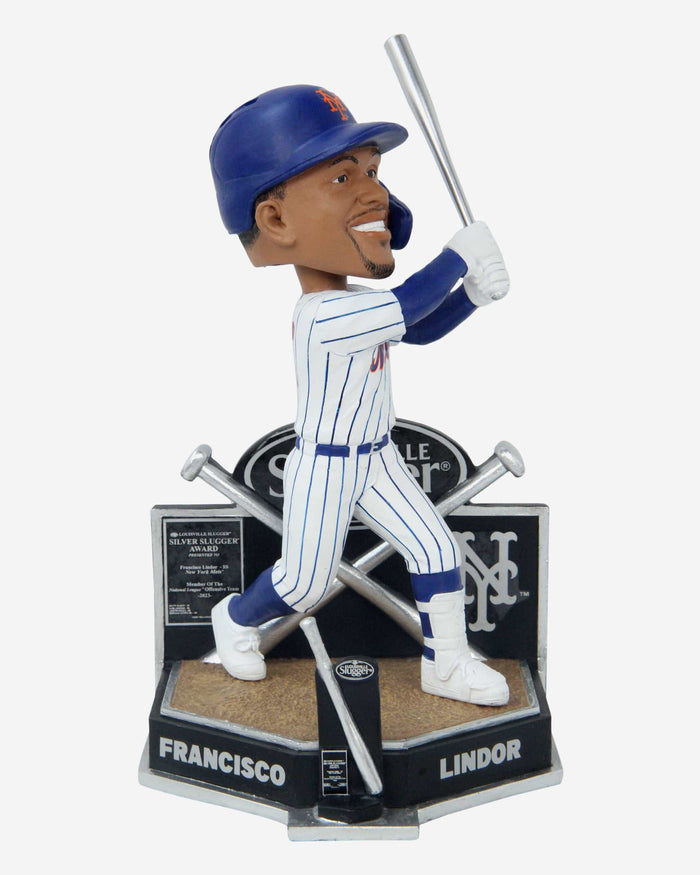 Francisco Lindor New York Mets 2023 Silver Slugger Bobblehead FOCO - FOCO.com