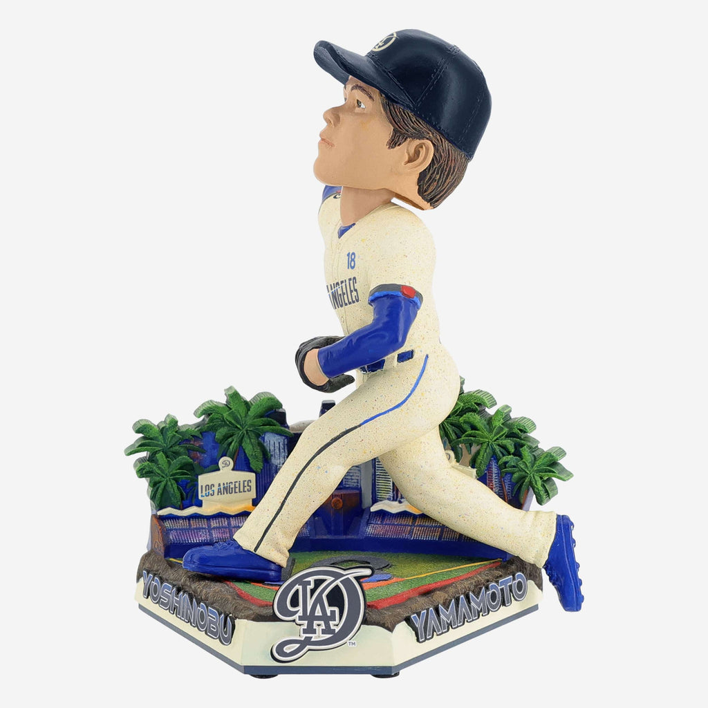 Yoshinobu Yamamoto Los Angeles Dodgers 2024 City Connect Bobblehead FOCO - FOCO.com