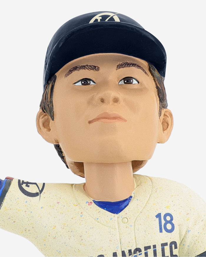 Yoshinobu Yamamoto Los Angeles Dodgers 2024 City Connect Bobblehead FOCO - FOCO.com