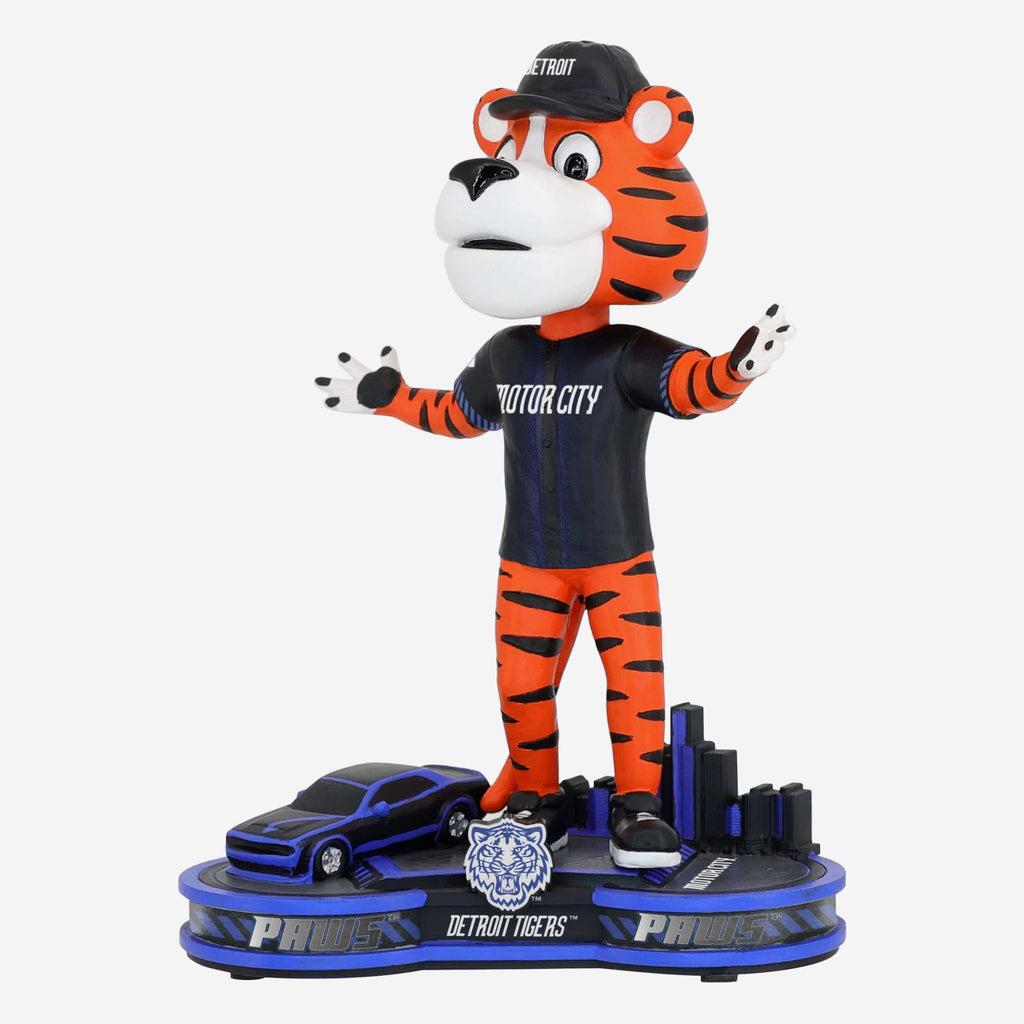 Paws Detroit Tigers 2024 City Connect Mascot Bobblehead FOCO - FOCO.com