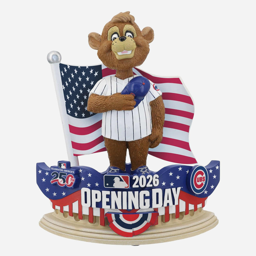 Clark Chicago Cubs 2026 Opening Day Mascot Bobblehead FOCO - FOCO.com