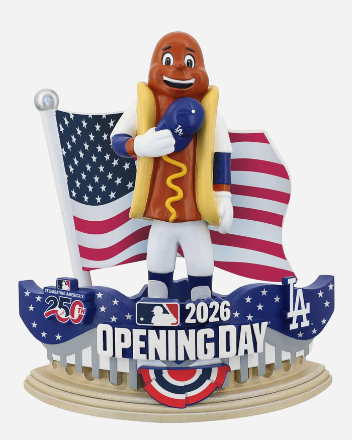 Dodger Dog Los Angeles Dodgers 2026 Opening Day Mascot Bobblehead FOCO - FOCO.com